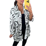 Chemise oversize à imprimé abstrait