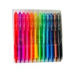 Stylos gel effaçables multicolores (12 pièces)
