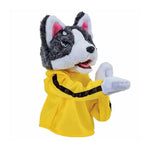 Poupée en peluche avec gants Husky