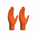 Gants en nitrile orange(50pcs)