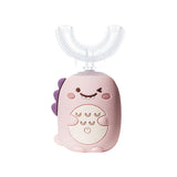 Brosse à dents pour enfants en forme de U de dinosaure