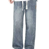 Jean droit ample pour homme