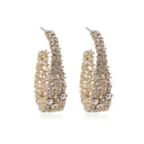 Boucles d'oreilles strass personnalisées