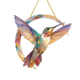 Breloque de jardin colibri