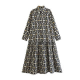 Robe chemise à manches longues pour femmes