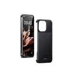 Etui de téléphone en cuir et métal