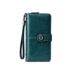 Portefeuille long anti-magnétique RFID
