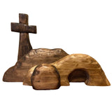 Décorations en bois pour la croix de Pâques
