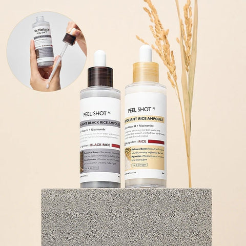 Ampolla exfoliante suave – Arroz negro