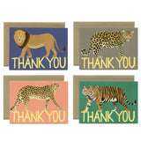 Set de cartes de remerciement Variété Gros Chat (4 pièces)