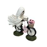 Mignon ornement de bicyclette fantôme