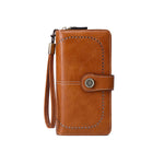 Portefeuille long anti-magnétique RFID