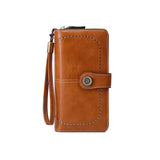 Portefeuille long anti-magnétique RFID