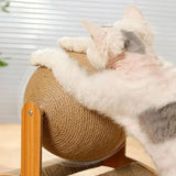 Balle Griffoir pour Chat sur Support
