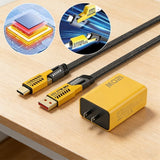 Chargeur rapide 120 W à double port USB et double port Type-C