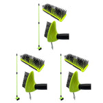 Ensemble combiné polyvalent de 3 brosses à mauvaises herbes