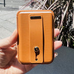 Soporte magnético con anillo para tarjetas de teléfono