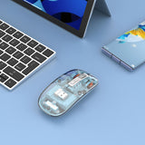 Souris sans fil Bluetooth transparente