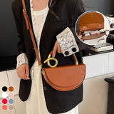 Sac à main pour femme, couleur unie, tendance