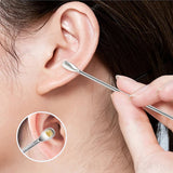 Ensemble de 6 cuillères à oreille en acier inoxydable