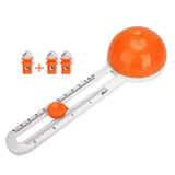 Modèle simple de couteau à découper rond en plastique