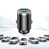 Chargeur de voiture rapide invisible avec anneau de traction en métal