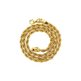 Collier en acier inoxydable à chaîne torsadée