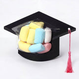 Ensemble de cartes à bonbons en forme de mortier de graduation