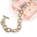 Bracelet torsadé à nœud bicolore
