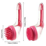 Nouvelle Brosse 2-en-1 pour Bain et Toilettage des Animaux