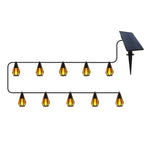 Guirnalda luminosa solar Sakerplus con llamas parpadeantes