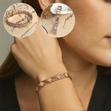 Bracelet en cuivre avec fleurs