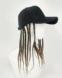 Casquette de baseball avec perruque
