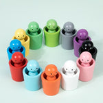 Gobelets de tri par couleur