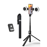 Bâton de selfie 6 en 1 avec lumière d'appoint