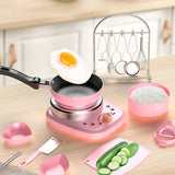 Jeu de Cuisine Miniature Réel pour Enfants - Ensemble de 22 Pièces