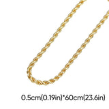Collier en acier inoxydable à chaîne torsadée