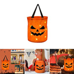 Bolsa de caramelos con calabaza luminosa personalizada