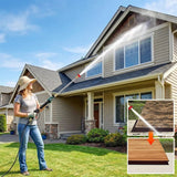 Pistolet d’arrosage haute pression pour tuyau de jardin avec 3 buses haute pression