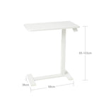 Table élévatrice pneumatique à roues cachées