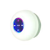 Mini Haut-parleur Bluetooth de douche à ventouse étanche avec lumière Led