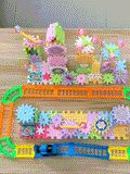 Jouets de rotation à engrenage en bloc