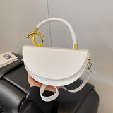 Sac à main pour femme, couleur unie, tendance
