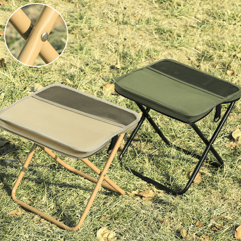 Tabouret pliable pour sac à dos