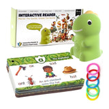 Kit de cartes éducatives sur les dinosaures avec lecteur de points