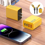 Chargeur rapide 120 W à double port USB et double port Type-C