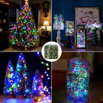 Guirlande LED de Noël étanche avec télécommande à 8 modes