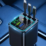Chargeur de voiture rétractable universel 7 en 1