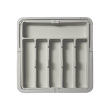 Plateau de rangement extensible et réglable pour ustensiles de cuisine
