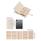 Livre de rangement portable pour bijoux en cuir de luxe